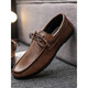 Red Dragonfly Beanie Schuhe Herren Frühling dünn geschäftsloser Lederschuhe 2025 Trendy New Herren Faky Soft Sohle Working Equipment Yl-D882 Brown 39