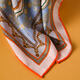 
Hangzhou Silk Road Pure Wool Scarf Women's Worn Sweet Wool Air Conditioning Shawl Birthday Mom Teacher's Day Gift Exotic Style-Blue Orange