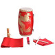 Peking Schiff 9 12 14 15 cm Lilong Taille Drum Kinder Yangge Big Taille Drum Team Kindergarten kleiner Percussion Instrument Spielzeug 9 cm Golden Dragon Taille Drum