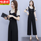 
Hengyuanxiang short-sleeved chiffon wide-leg jumpsuit set for women 2025 new fashion style summer thin jumpsuit [1098#] apricot jumpsuit M Recommended 95-105Jin [Jin equals 0.5 kg]