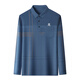 T-shirt à manches longues de Montagut Montagut à manches longues pour hommes à manches longues Polo de revers de papa lâche Blue gris 9901 m 165 [suggéré 100-120 Jin [Jin est égal à 0,5 kg]]]