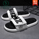 Woodpecker thick-soled slippers men's summer outdoor wear and feel 2025 new couples outdoor trendy personality fashionable men's sandals 288 white [88% of users choose] 35-36 sports shoes size
