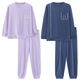 Yalu Automne et Winter Couple Pyjamas Set Corée des hommes et femmes décontractés coréens pantalons à manches longues Two-Piece Round Neck Home Clothes 9921 Homme / 9922 Femme L Male (suggéré 95-125 Jin [Jin est égal à 0,5 kg]))