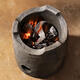 
Household super large charcoal stove tea boiling small breeze stove charcoal kung fu tea stove outdoor kettle side stove carbon stove set No. 15099 Fengjian charcoal stove