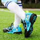 Zapatos de fútbol para niños uñas rotas zapatos para niños transpirables zapatos de entrenamiento de la escuela primaria botones rotativos zapatos de fútbol de niños 9896 negro 28