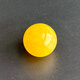 Yuzhi 1 item 1 certificate 1 shot natural raw ore Russian material unoptimized beeswax amber round beads single bead with beads 18.9mm