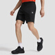 Descente Running Series Running Sports Fitness Men's Woven Shorts Bk-Tap Shoe XL (180 / 88A)