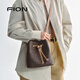 Fion (Fion) 2025 Neue Bag Damenbeutel Bucket-Tasche Mode vielseitige einsschuldige Crossbody-Tasche Frauenbeutel Kaffee/Kamel