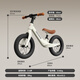 
Lecoco (Lecoco) Children's Balance Bike 1-3-6 Years Old Sliding Car Magnesium Alloy Bike Sliding Car CUNX1 Velvet Mocha