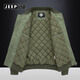 Jeep Spirit Jeep Herbst und Winter Baumwolle Kleidung Herren von Pure Baumwolle gewaschene Baumwolle verdickte Bomberjacke lässig Baseballkragen Jacke 9227 Militärgrün (Baumwolldickstil) l geeignet für 125 bis 145 Jin [Jin gleich 0,5 kg]