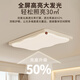 Tiffania French Creamy salon plafonnier Light rectangulaire simple atmosphérique lait biscuit haricot complet Spectre de protection oculaire de la lumière principale Hy677-1100 Long Tmall Elf (café au lait) -R97.