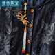 MiU Se (MiU Se) Chinese-style multicolored phoenix placket, ancient style long tassel pendant, national style style chest cheongsam and Hanfu accessories, one colorful phoenix placket