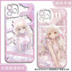 Comic 2d periphere humanoide Computer Angel Heart Xiaoji Angel Eye Mobile Fall ist für Huawei Mate70 Angel Eye Transparent Case K12119 iPhone 16 Pro Max geeignet