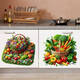 Yonghuan Kitchen Vegetable Stickers Refrigerator Door Tiles Fresh Fruits and Vegetables Self-adhesive Painting Wall Doors and Windows Stickers Waterproof Painting TG9859 Self-adhesive Painting 0cm*0cm Long side 20CM (large size is better