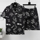 UKUHPK男士夏季薄款卡通短袖睡衣家居服套装 卡通3271【品牌款】 M 标准(高165\100斤)