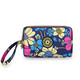 PSVORT CROSS-BRESTER FASHION ZIPPER Long portefeuille Clé Clé Sac à main portefeuille Portefeuille Mobile Phone Mobile Phonef Fabricant Y5516 Fleur bleue sans spécifications