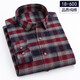 Primavera nueva camisa a cuadros puro a cuadros de algodón de manga larga para hombres Camisa de algodón de algodón de algodón de algodón de algodón de algodón 18-693 3XL