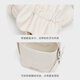 CHARLES/KEITH25 autumn new product retro pleated bow mini handheld crossbody bag CK6-40151554 Cream milk white XXS