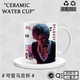 Haowangde Qinche Peripheral Water Tasse Keramikbecher Liebe und Deep Space Qinche Q Version Fan Kreativer Kaffee Kaffeetasse Geschenk DU2694-White Hand Cup
