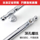 XMSJ European stainless steel bright chrome color wardrobe cabinet drawer round single hole handle French silver shoe cabinet drawer small handle Shell 3527 bright chrome-64 hole distance