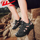 Huili Beach Sandals Herren 2025 Neue Sommer Atmungsfreie Hohlflasche Casual Schuhe Outdoor Wanderschuhe Txhlwsl-1585 Meter Grün 39