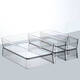 Yusenyi d'autres boîtes de rangement tiroirs de cuisine partition intégrée en acrylique transparent à bande étroite étroite baguettes de vaisselle rectangle 4877. Côté u panier transparent - longueur moyenne 1 hauteur de compagnie