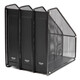 Deli Box de archivos triples 9197 Caja de almacenamiento de archivos de escritorio black metal black mesh especificaciones: 1 set (unidad: solo)