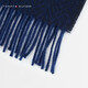 Tommy Hilfiger25 Neuer Herbst- und Winter Herringgräber Soft Pure Woll Metal Kleines Etikett Retro Quastenschal 13593 Marineblau DW6 Single Größe