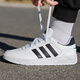 Adidas Men's Shoes Женская обувь летняя новая кожаная ретро -белые туфли простые теннисные туфли пары с низкой топ