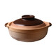 Old-fashioned earthen clay pot, household clay pot rice stew pot, gas stove small clay pot, ceramic pot, special clay pot for soup, high temperature resistance 3.3L-(serves 6-7 people) natural unglazed casserole 3.3L