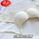 Ropa interior de sensación de nubes de Langsha para mujeres, senos pequeños reunidos para mostrar soporte suave grande y sin traces, sin anillos de acero, par de senos, anti-sagging, sujetador de soporte superior, marrón, una sola pieza 70A 32B