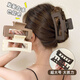 Barberry summer new matte matte square simple hair clip for the back of the head bangs hairpin shark clip 2025 new square gripper black 1 piece