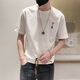 乔易伦短袖t恤男夏季上衣简约百搭潮流2025新款潮牌修身帅气男装半截袖T 1101-1-9226-黑色 4XL