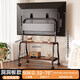 Beishi 32-75-inch mobile TV stand art TV stand floor-standing TV cart TV universal TV hanging rack double-layer storage rack/perforated board storage