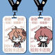 Wanderer Nasi Daleiding General Wendy Student Campus Q version card set Bus card meal card school card access control card b9195 tinari Campus card set + long lanyard