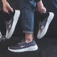 Huili senior shoes men's shoes comfortable middle-aged and elderly casual shoes dad shoes breathable mother shoes KGH1477 black gray 43