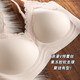 
Pure sexy lace traceless underwear for women with small breasts gathered to make them look big and thin vest-style thin shoulder strapless bra. High-end gray L (75C/80AB recommended)