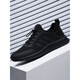 Belle-Tread Herrenschuhe Frühling neuer Sportschuhe Trendy Mesh atmungsaktiven Herrenleder lässige Schwarze Arbeitschuhe Herren Sommerstil All Black Leder_9852 38_ STANDARD SPORTS CODE