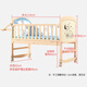 ANGI BABY crib solid wood paintless multi-functional baby bb with changing table removable rocker extended children's bed