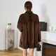 
Winter home brand imported fur mink coat for women whole mink medium-length stand collar mink fur coat for women 2024 new style brown L 120Jin [Jin equals 0.5 kg] below