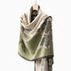 Shanghai story Summer scarf for women, large shawl, air-conditioned room, warm blanket, office supplies, coconut grove, 190*65cm [with long beard]