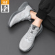 
361 men's shoes sports shoes 2025 summer new mesh shock-absorbing light running shoes men's hiking casual shoes Photon gray/graphite gray [breathable] 42