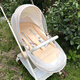 Qborn is suitable for strollers with full-cover mosquito nets in summer, baby strollers with anti-mosquito encrypted mesh accessories in summer, and White Deer strollers with gray mosquito nets for sitting and lying, two-way