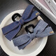 Hua Shike Korean Fashionable Denim Bow Clip Women's 2025 New Fashion High-end Hair Clip Shark Clip on the Back of the Head 1# Denim Blue-Bow Tie Clip