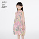 jnby by JNBY新款江南布衣童装全棉泡泡纱连衣裙A型无袖公主25夏女童1P5G12750 690/杂粉 图案随机 150 cm