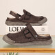 
Sandals men's trendy outdoor sports wear bag-toe casual shoes slippers 2025 new summer breathable men's beach shoes khaki [Microfiber leather A673] 45