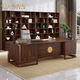 YIBOLUN new Chinese style ebony wood desk boss desk solid wood calligraphy desk computer desk desk executive desk office furniture 2.4m desk