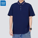 
Jeanswest short-sleeved POLO shirt summer solid color embroidered top polo shirt short-sleeved top light gray 698 3XL (recommended 160-180 Jin [Jin equals 0.5 kg])