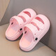 Girls' Crocs Anti-slip Anti-odor Slippers Summer 2025 New Children's Shit-sliding Sandals Girls Baotou Cartoon Pink 36-37