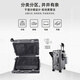 Walker Shop suitcase 2025 new front open cover boarding trolley case sturdy and durable multi-functional travel case Gun color [front open cover + cup holder + brake wheel] 20-inch [spot direct delivery/boarding case]